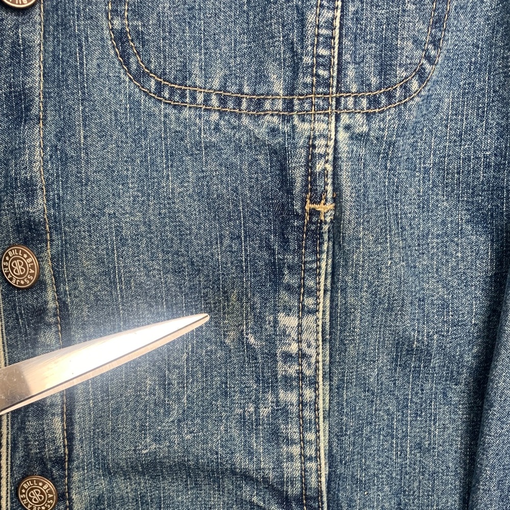 bill blass Medium Blue Denim Jean Jacket - Picture 13 of 16